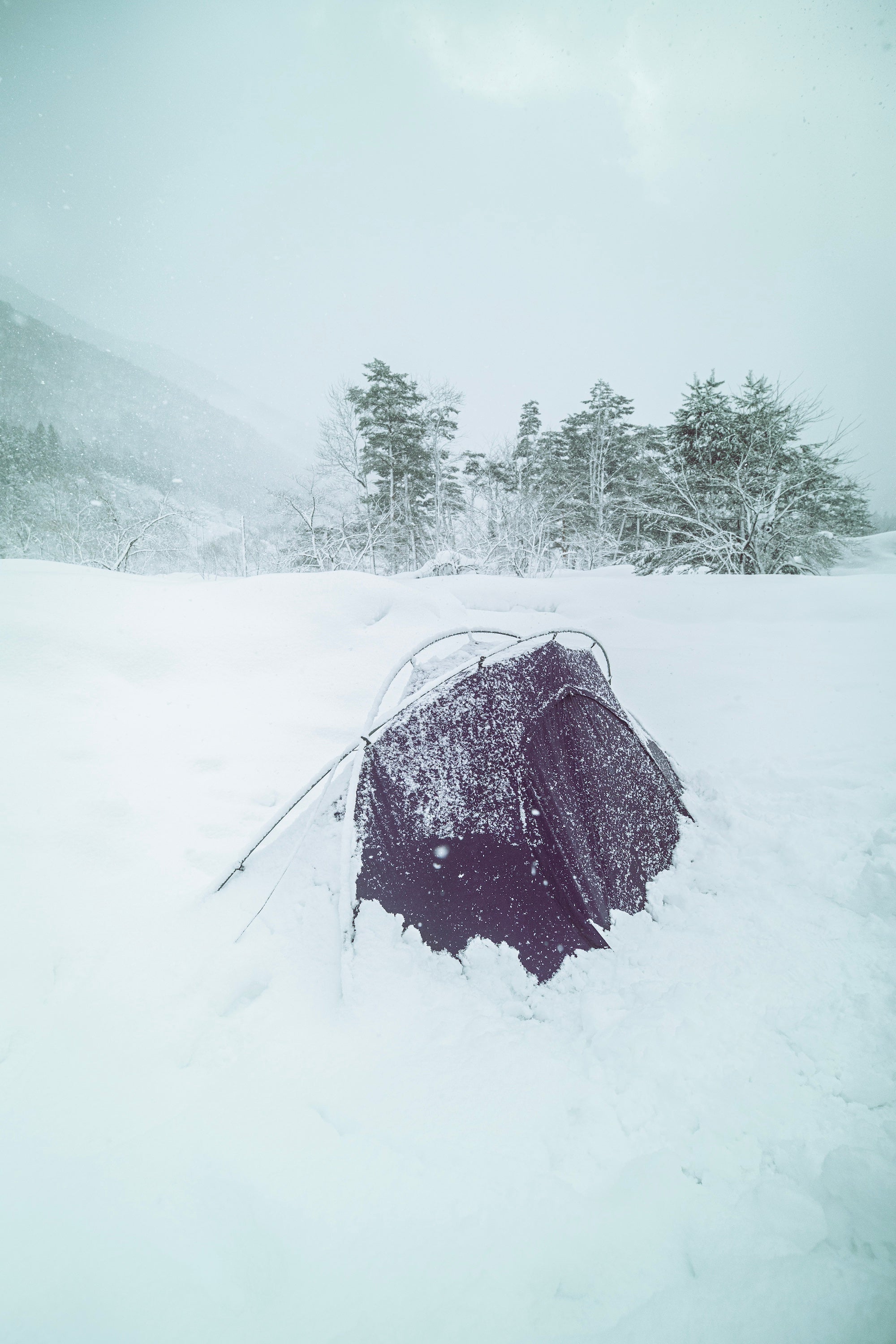 豪雪中キャンプ in 岐阜