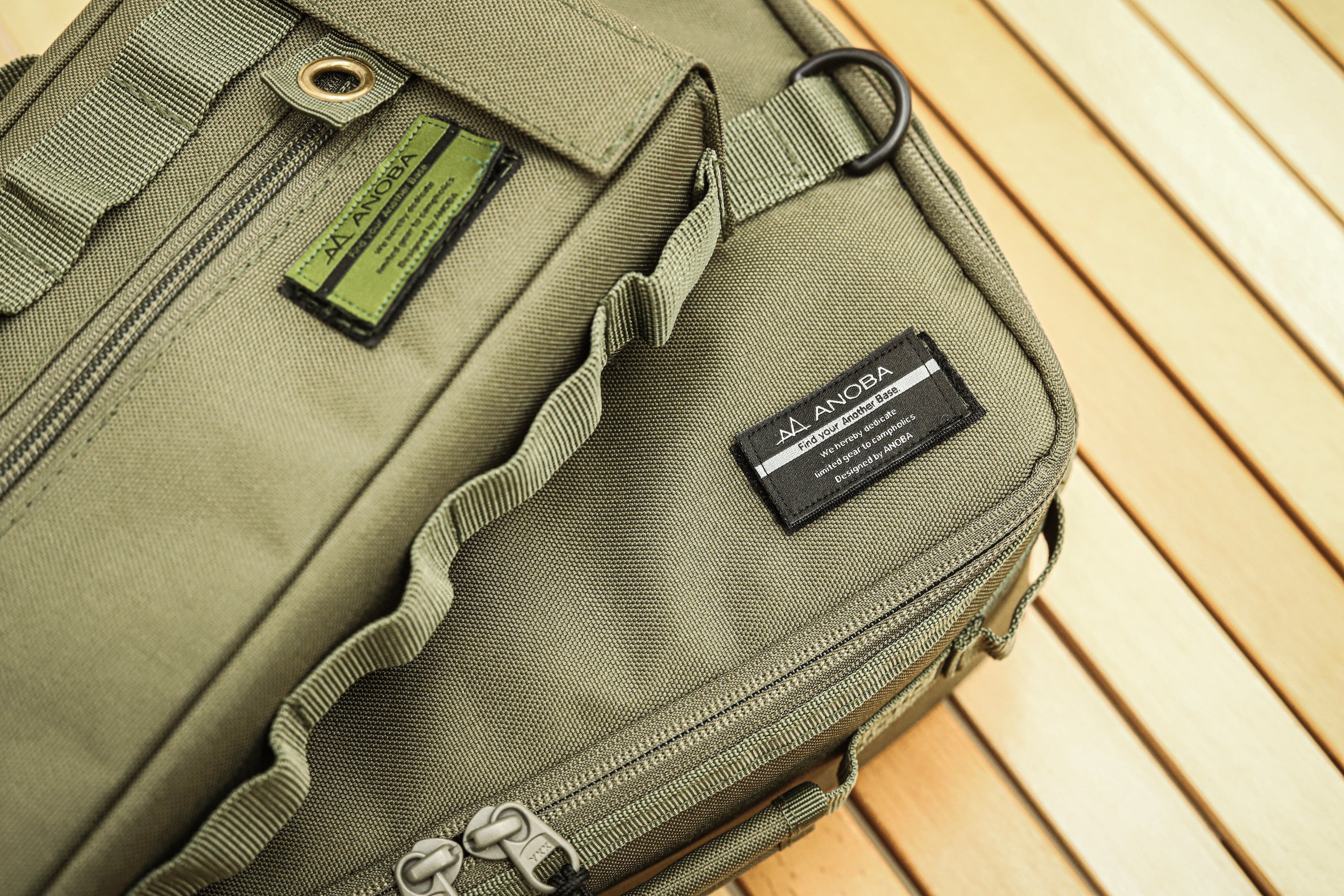 オリジナルワッペン 2枚セット オリーブ