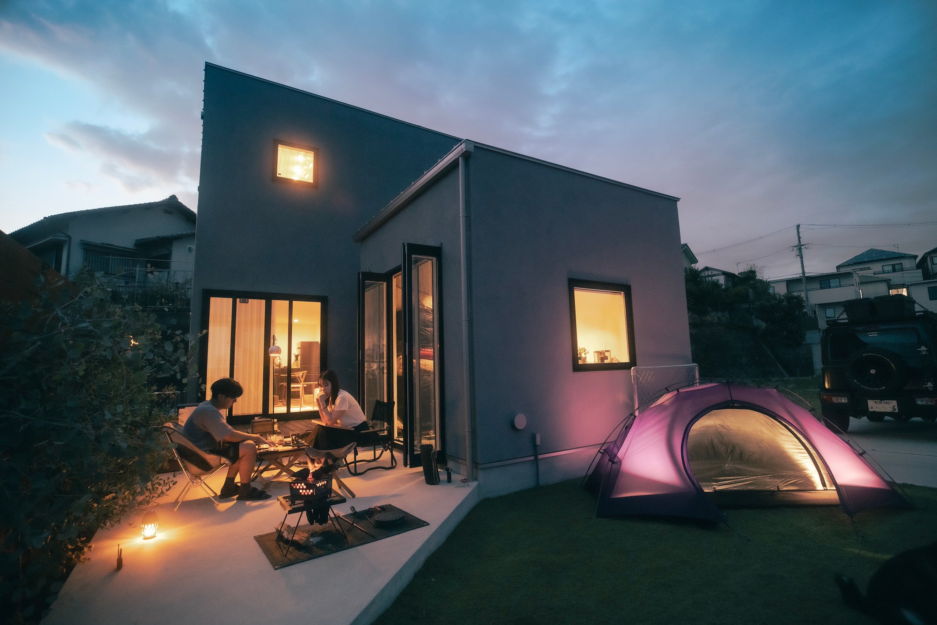 お盆のお庭deキャンプ！