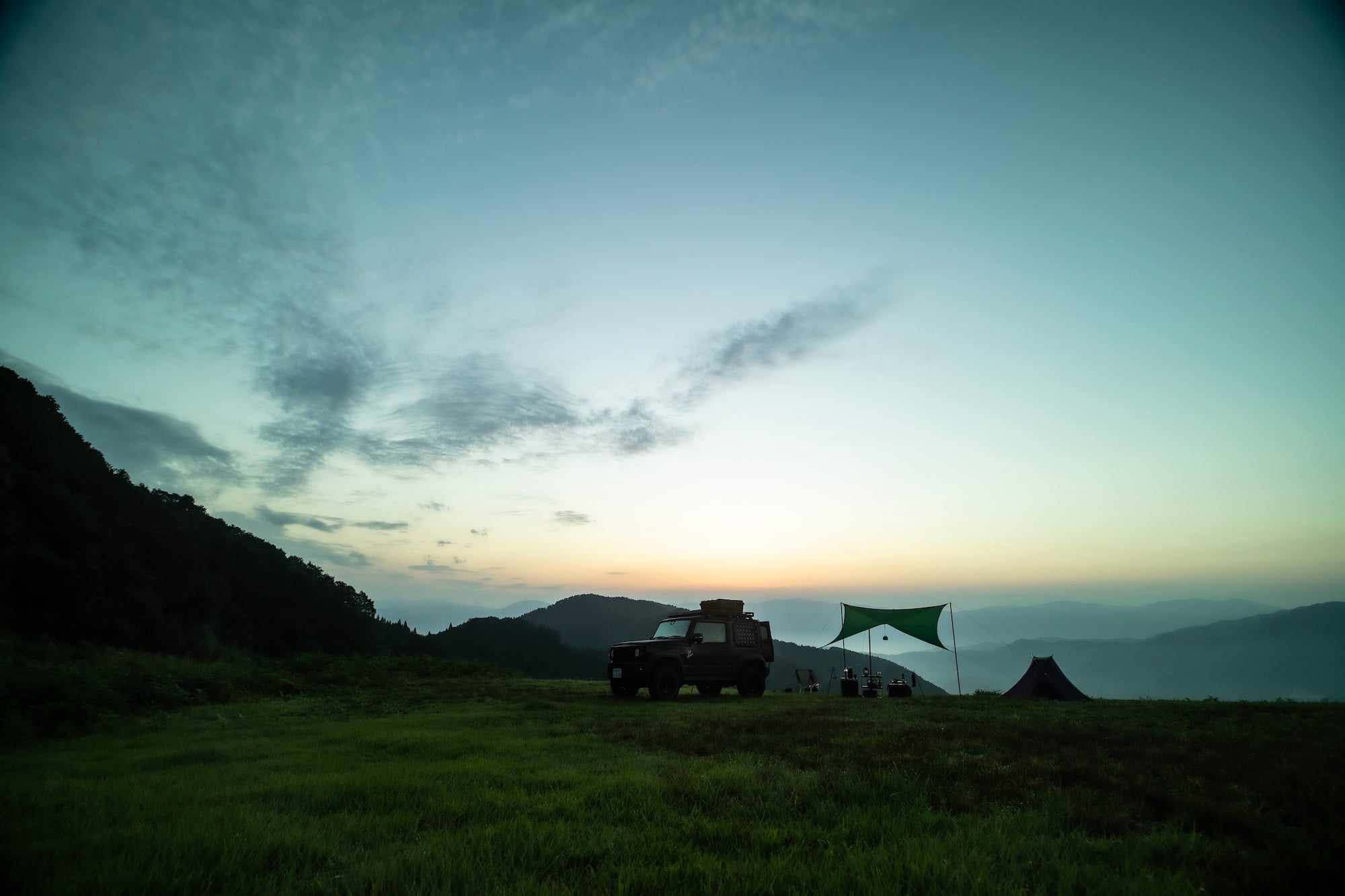 しっぽり絶景ソロキャンプ