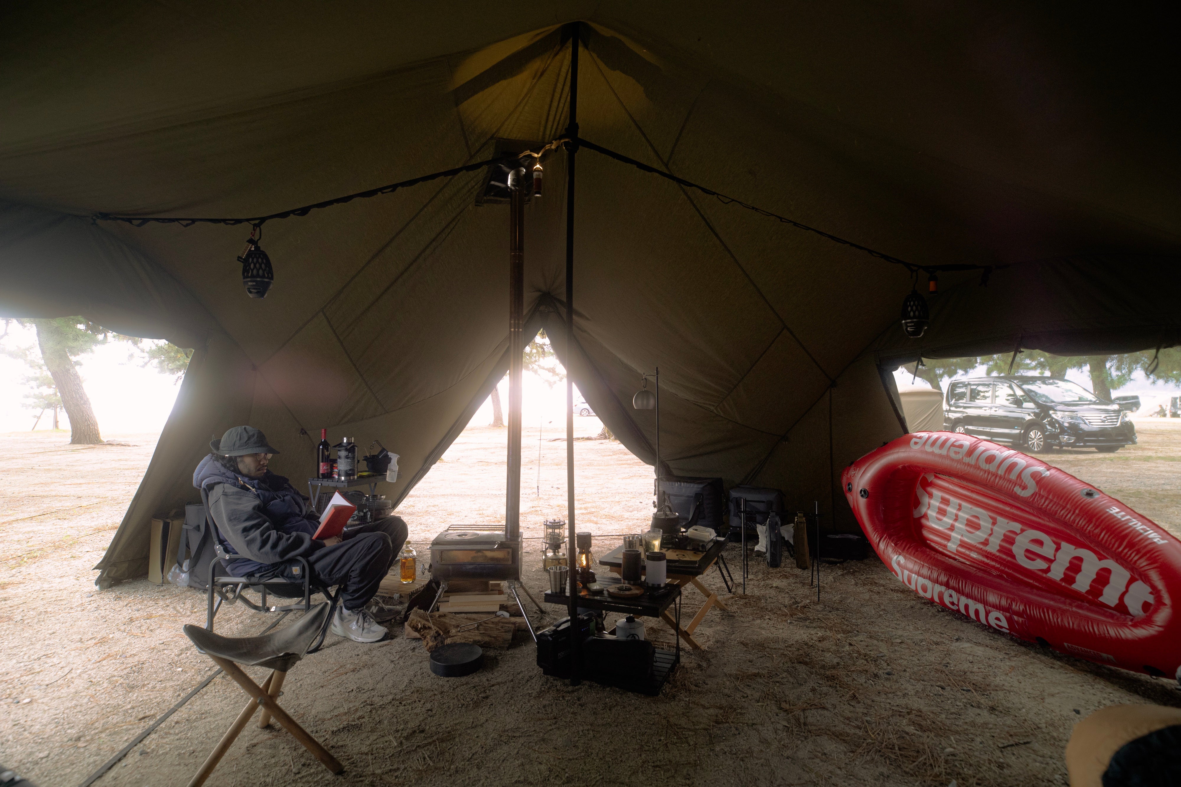 薪ストーブでキャンプ in 白浜荘オートキャンプ場