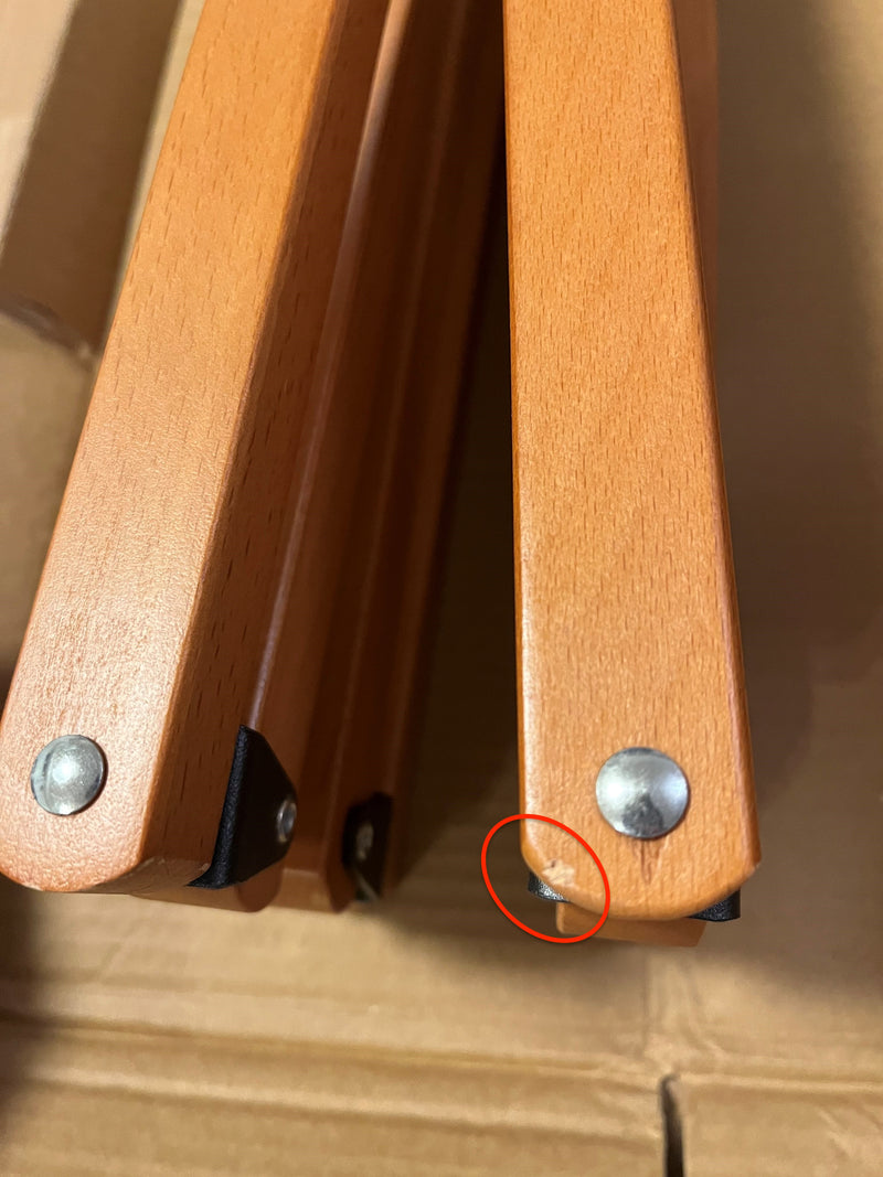 訳ありB品 ウッドハイバックチェア ブラウン