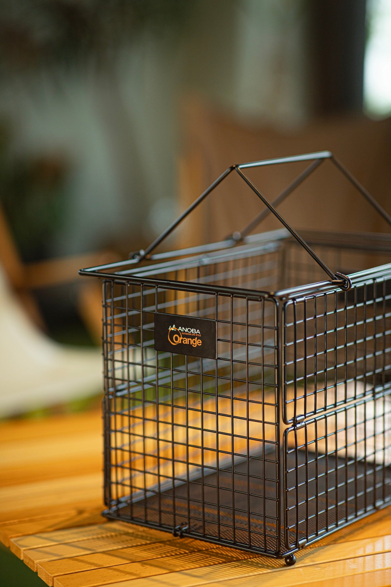 フォールディングワイヤーバスケット M ANOBA x Orange Limited